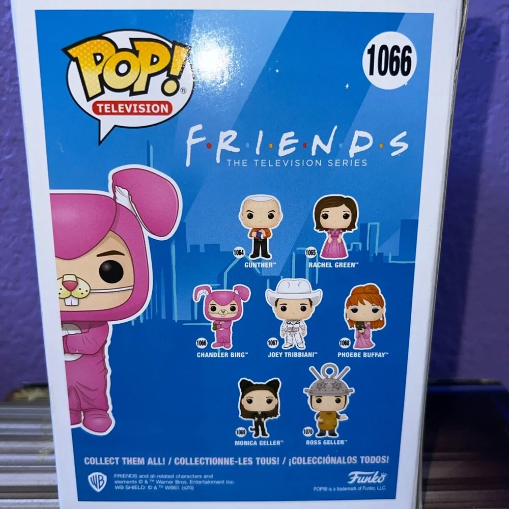 Funko Pop Friends Chandler Bing Pink Bunny Figure